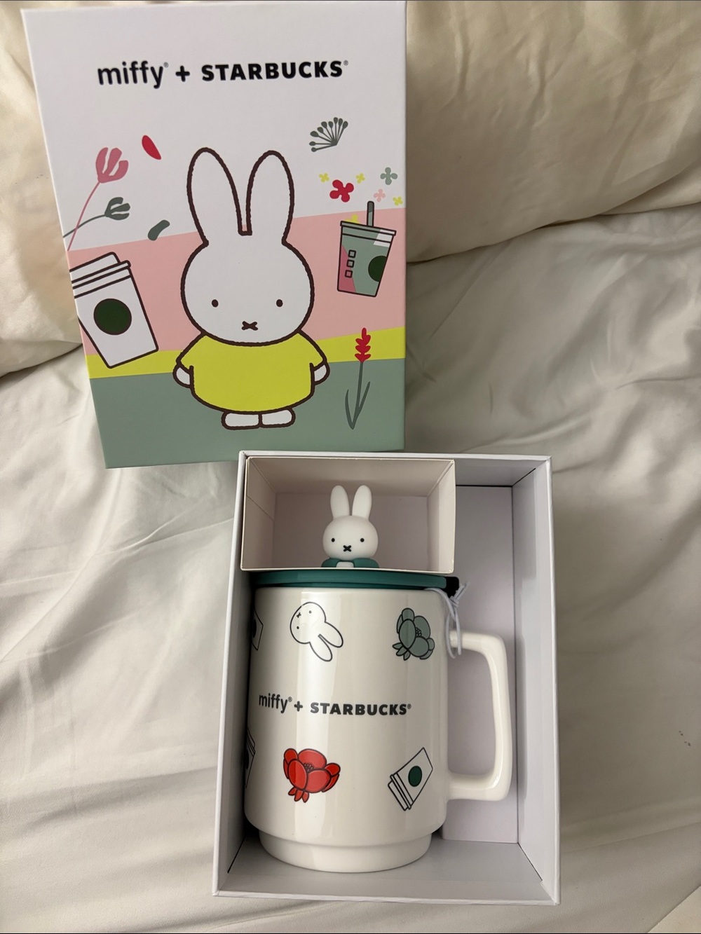 Miffu x STARBUCKS limted edition White Ceramic Mug
